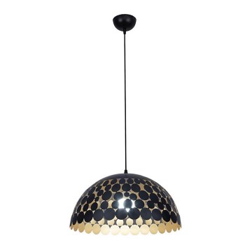 Lampadario a sospensione con filo LISA BLACK 1xE27/60W/230V