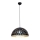 Lampadario a sospensione con filo LISA BLACK 1xE27/60W/230V