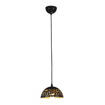 Lampadario a sospensione con filo LISA BLACK 1xE27/60W/230V