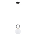 Lampadario a sospensione con filo LISTER 1xE14/10W/230V nero/bianco