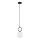 Lampadario a sospensione con filo LISTER 1xE14/10W/230V nero/bianco