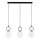 Lampadario a sospensione con filo LISTER 3xE14/10W/230V nero/bianco