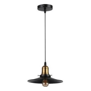 Lampadario a sospensione con filo LOFT 1xE27/60W/230V diametro 22 cm nero