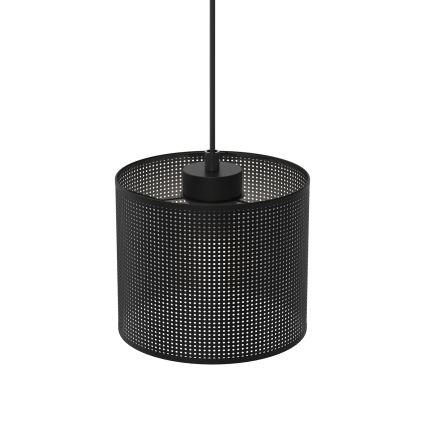 Lampadario a sospensione con filo LOFT SHADE 1xE27/60W/230V diametro 18 cm nero