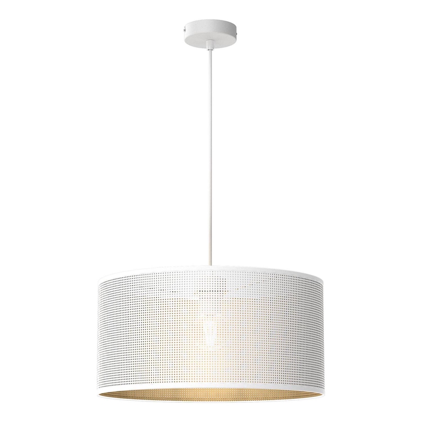 Lampadario a sospensione con filo LOFT SHADE 1xE27/60W/230V diametro 40 cm bianco/oro