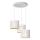 Lampadario a sospensione con filo LOFT SHADE 3xE27/60W/230V bianco/oro