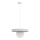 Lampadario a sospensione con filo LOME 1xE27/60W/230V bianco
