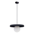 Lampadario a sospensione con filo LOME 1xE27/60W/230V nero
