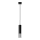 Lampadario a sospensione con filo LOOPEZ 1xGU10/10W/230V nero/cromo lucido
