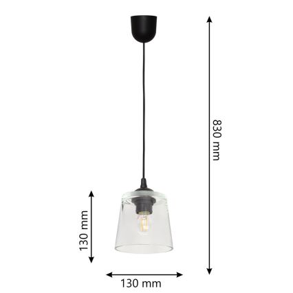 Lampadario a sospensione con filo LUCEA 1xE27/15W/230V