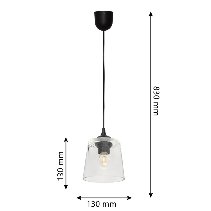 Lampadario a sospensione con filo LUCEA 1xE27/15W/230V