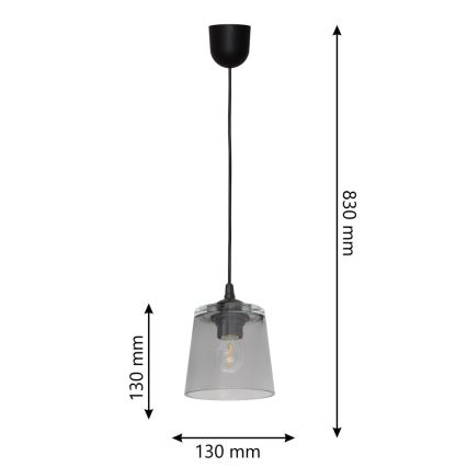 Lampadario a sospensione con filo LUCEA 1xE27/15W/230V