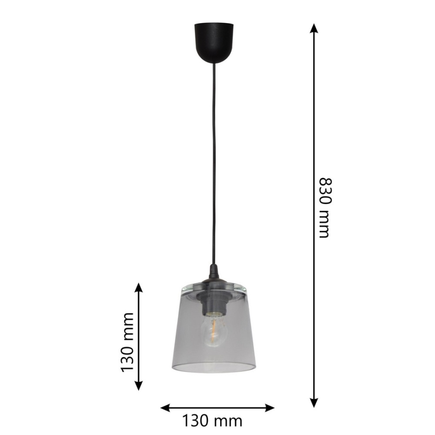 Lampadario a sospensione con filo LUCEA 1xE27/15W/230V