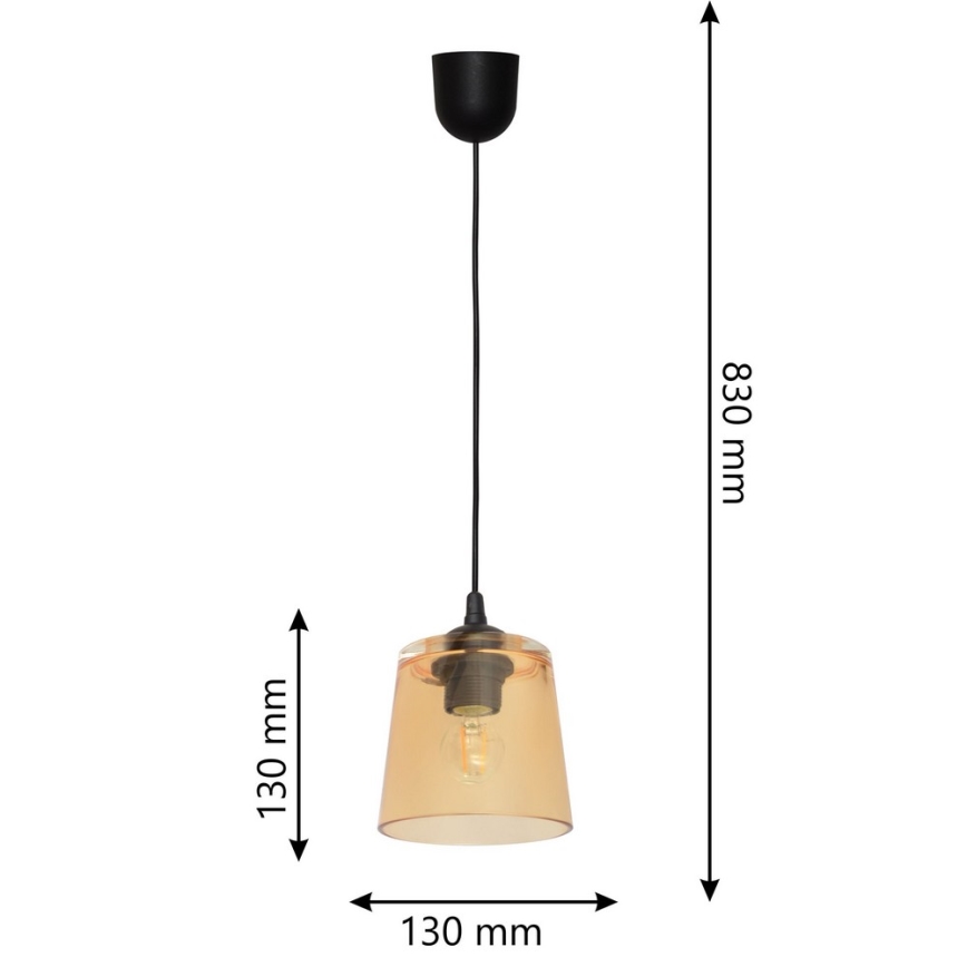 Lampadario a sospensione con filo LUCEA 1xE27/15W/230V