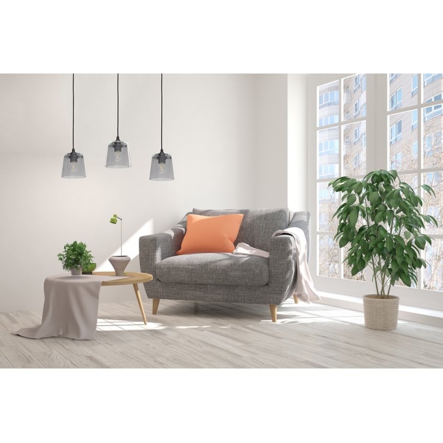 Lampadario a sospensione con filo LUCEA 3xE27/15W/230V