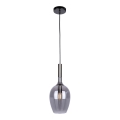 Lampadario a sospensione con filo LUGANO 1xE14/40W/230V grigio