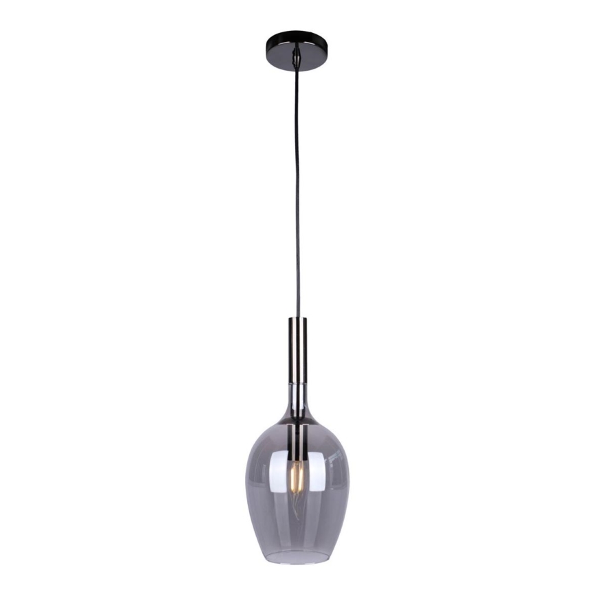 Lampadario a sospensione con filo LUGANO 1xE14/40W/230V grigio