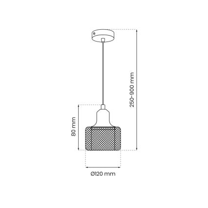 Lampadario a sospensione con filo LUMI 1xG9/8W/230V