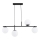 Lampadario a sospensione con filo LUNA 4xE14/10W/230V nero