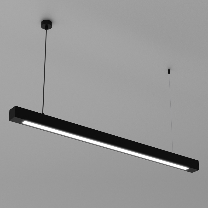 Lampadario a sospensione con filo LUNGO T8 1xG13/18W/230V nero