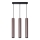 Lampadario a sospensione con filo LUNGOMARE 3xGU10/10W/230V cromo opaco
