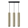 Lampadario a sospensione con filo LUNGOMARE 3xGU10/10W/230V oro