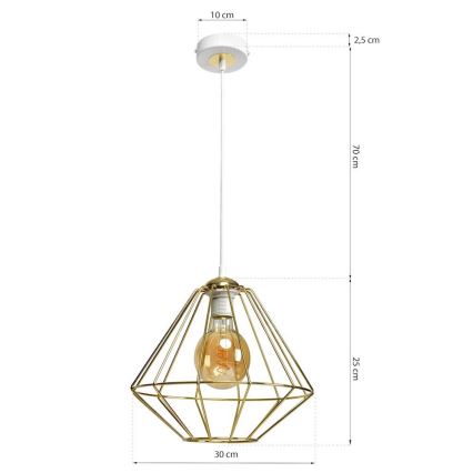 Lampadario a sospensione con filo LUPO 1xE27/60W/230V