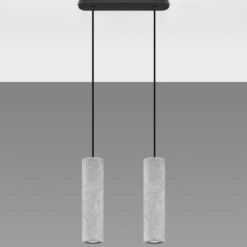 Lampadario a sospensione con filo LUVO 2xGU10/40W/230V