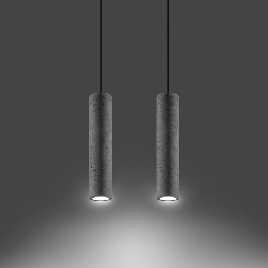 Lampadario a sospensione con filo LUVO 2xGU10/40W/230V