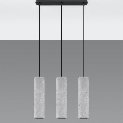 Lampadario a sospensione con filo LUVO 3xGU10/40W/230V