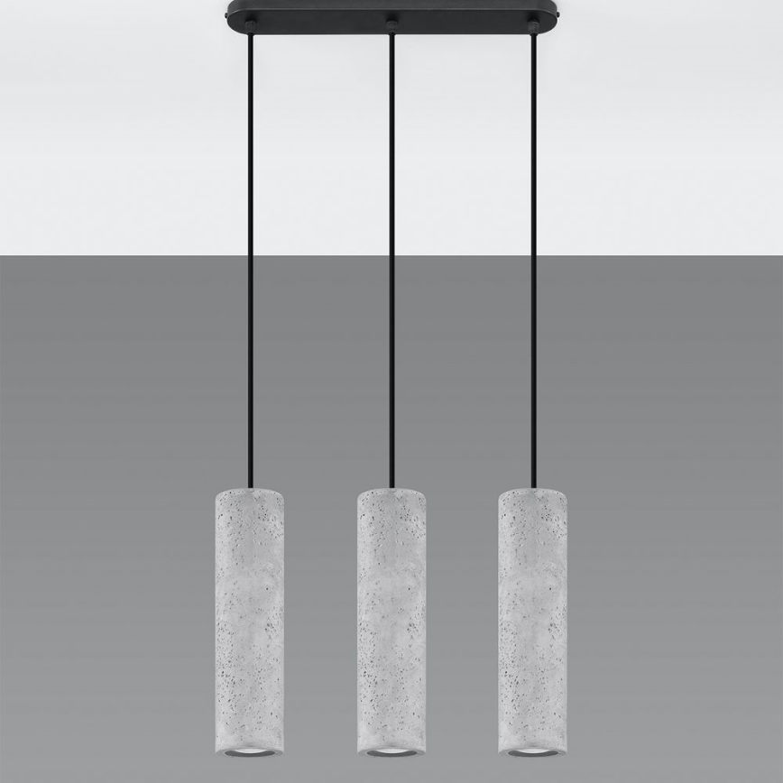 Lampadario a sospensione con filo LUVO 3xGU10/40W/230V