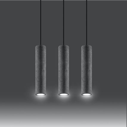 Lampadario a sospensione con filo LUVO 3xGU10/40W/230V