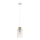 Lampadario a sospensione con filo MADERA 1xE27/60W/230V bianco/legno