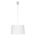 Lampadario a sospensione con filo MAJA 1xE27/25W/230V bianco