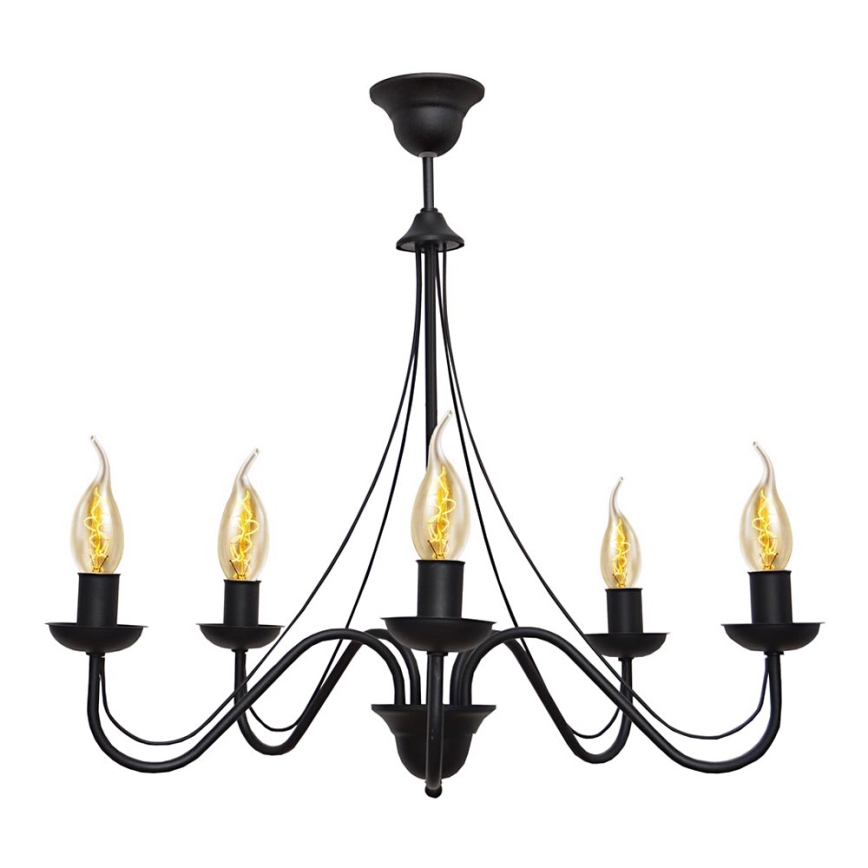 Lampadario a sospensione con filo MALBO II 5xE14/10W/230V