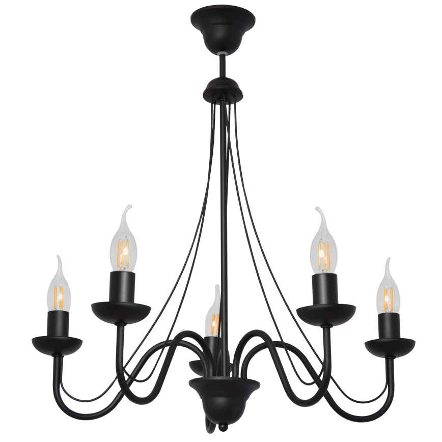 Lampadario a sospensione con filo MALBO II 5xE14/10W/230V