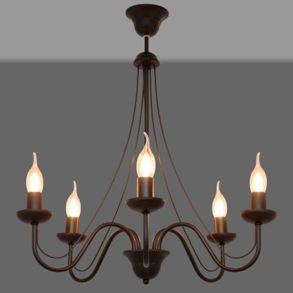 Lampadario a sospensione con filo MALBO II 5xE14/10W/230V