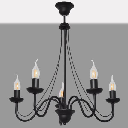 Lampadario a sospensione con filo MALBO II 5xE14/10W/230V