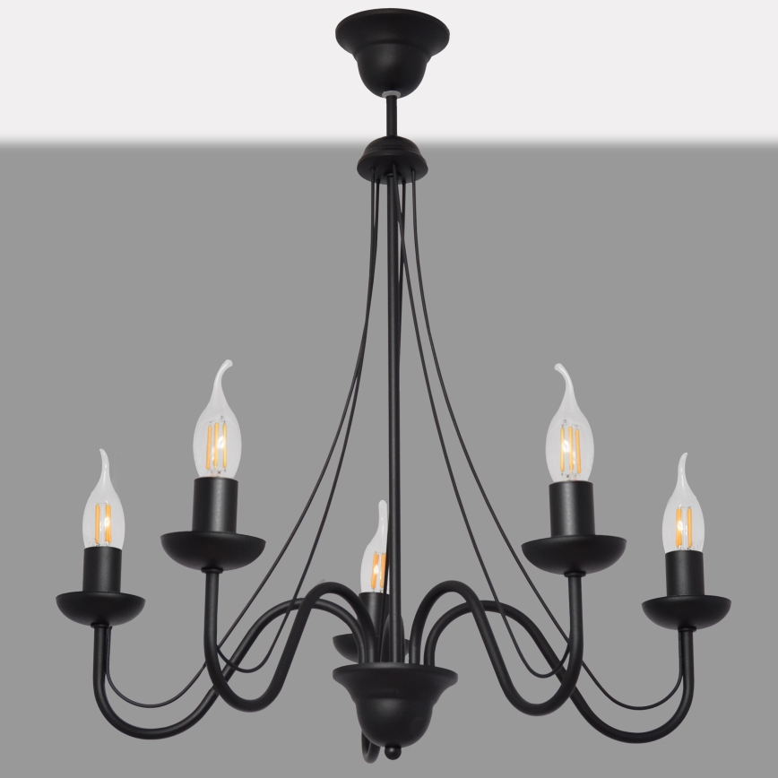 Lampadario a sospensione con filo MALBO II 5xE14/10W/230V