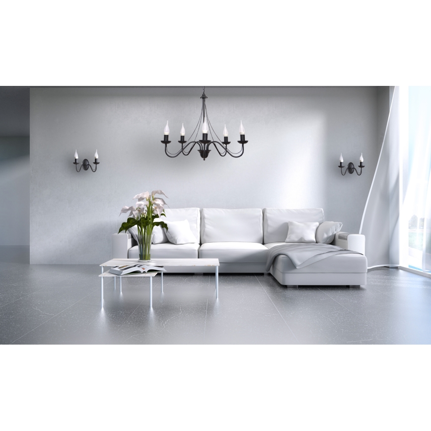 Lampadario a sospensione con filo MALBO II 5xE14/10W/230V