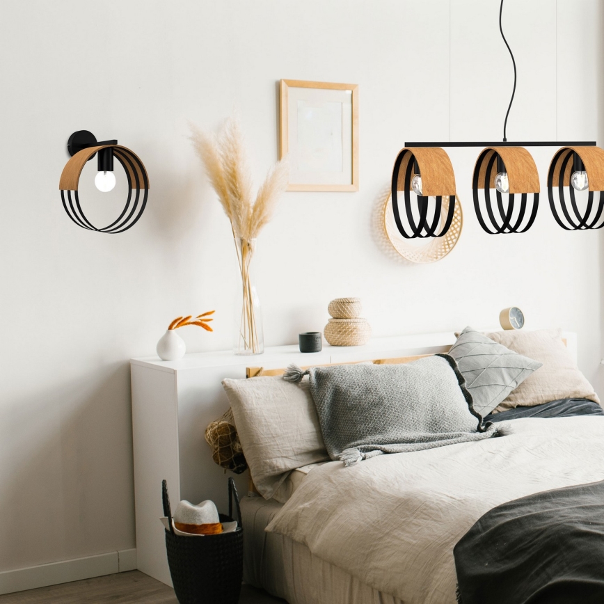 Lampadario a sospensione con filo MALM 3xE27/60W/230V
