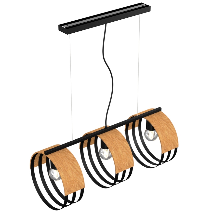 Lampadario a sospensione con filo MALM 3xE27/60W/230V