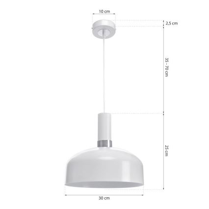 Lampadario a sospensione con filo MALMO 1xE27/60W/230V