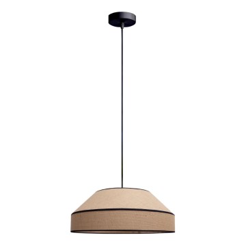 Lampadario a sospensione con filo MANISO 1xE27/60W/230V diametro 45 cm beige
