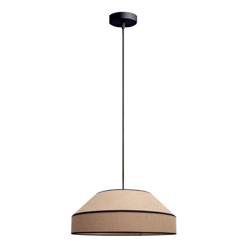 Lampadario a sospensione con filo MANISO 1xE27/60W/230V diametro 45 cm beige