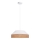Lampadario a sospensione con filo MANISO 1xE27/60W/230V diametro 45 cm bianco/beige