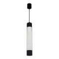 Lampadario a sospensione con filo MARBLE WHITE/BLACK 1xGU10/8W/230V