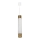 Lampadario a sospensione con filo Marble white/brass 1xGU10/8W/230V