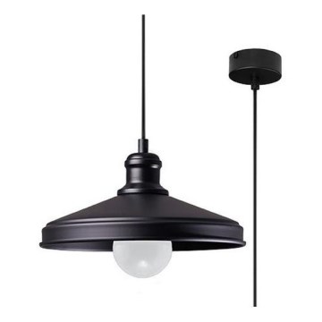 Lampadario a sospensione con filo MARE 1 1xE27/60W/230V nero