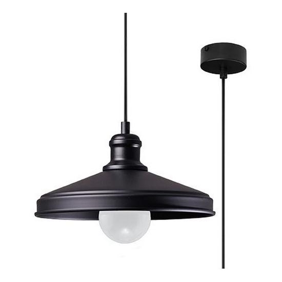 Lampadario a sospensione con filo MARE 1 1xE27/60W/230V nero